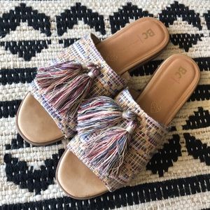 BC Cute Woven Sandals with Tassels
